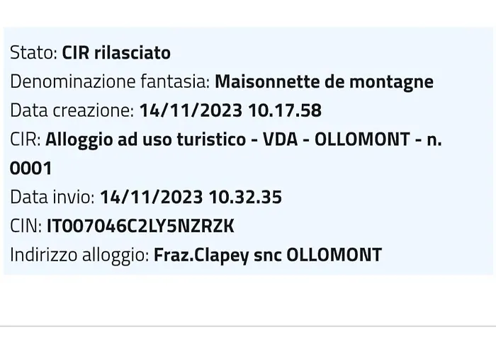 Maisonnette De Montagne Ollomont